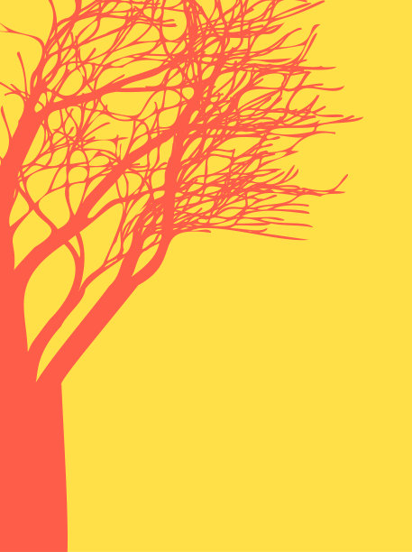 树剪影背景设计图片下载