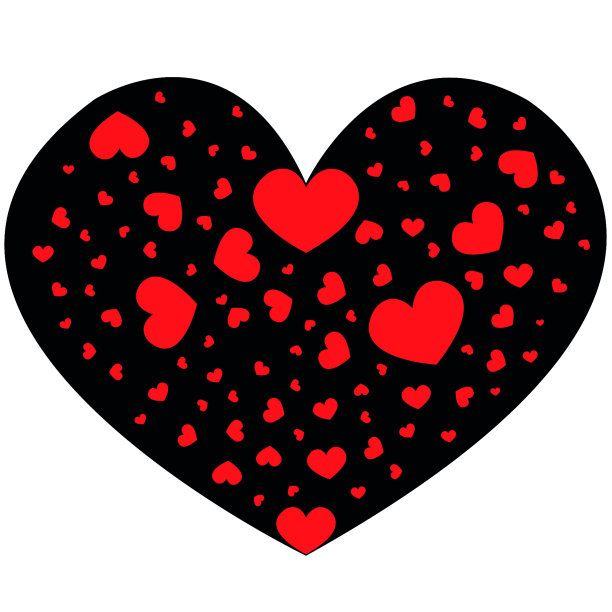 黑心和小红心图片下载