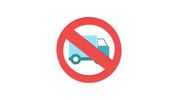 禁止卡车通行图标，重型卡车限制车辆通行图标图片下载