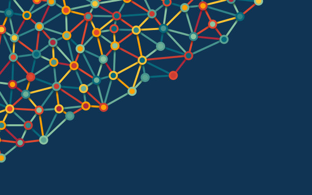 网格网络连接摘要节点背景图片下载