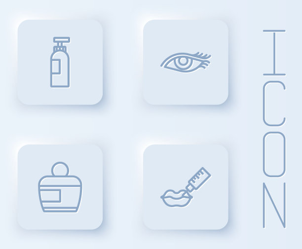 定型线瓶的洗发水或女士眼霜图片下载