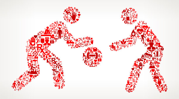 二人打篮球医疗康复理疗图片下载