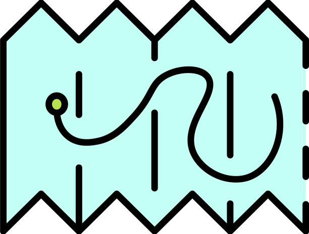 滑雪胜地地图图标颜色轮廓图片下载