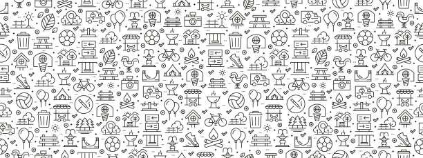 无缝模式与公园图标图片下载