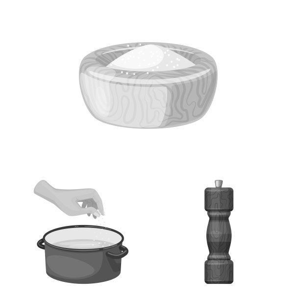 设计盐和食品图标集盐图片下载
