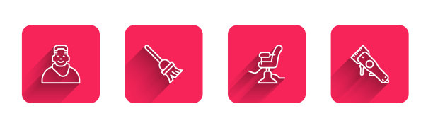 设置线客户在理发店拖把理发店图片下载