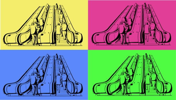 彩色背景下的衣夹特写镜头图片下载