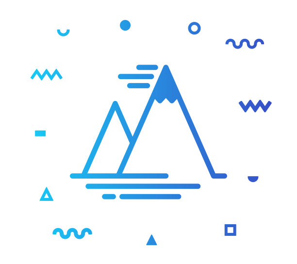 山线风格图标设计图片下载