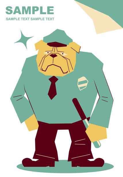 警犬身穿警服图片下载