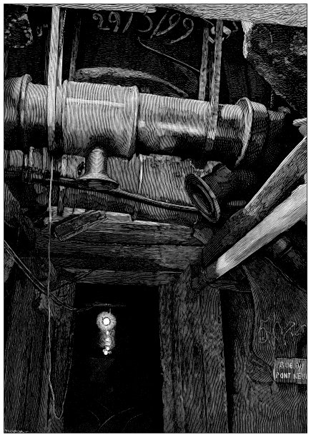 古董插图:巴黎地铁大楼地下图片下载