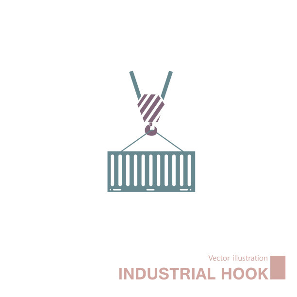 提升集装箱货物。图片下载