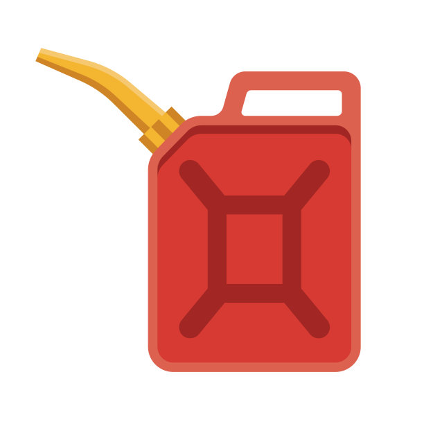 透明背景上的气体罐图标图片下载