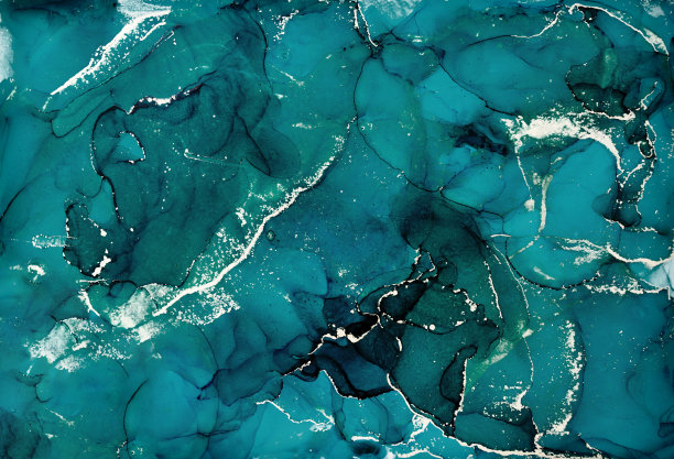 绿色大理石和金色抽象的背景纹理。抽象大理石纹与自然豪华风格线条的大理石和金粉。向量图片下载