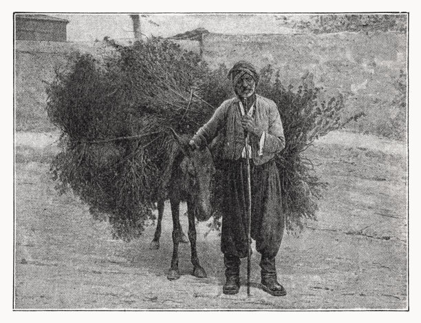 塞浦路斯岛上的农民，半色调印刷，1899年出版图片下载