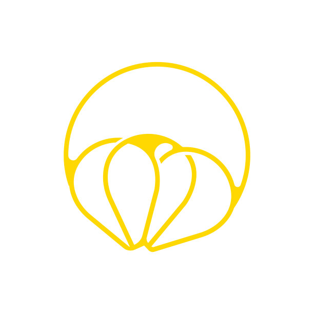 向日葵标志，花园简单的设计，矢量插图模板图片下载