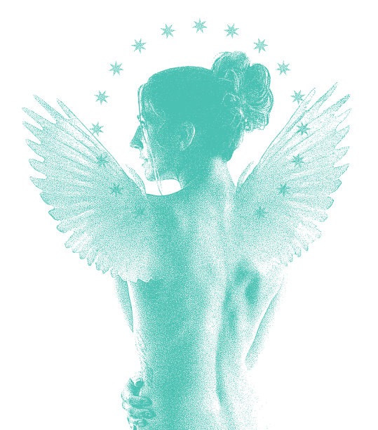 长着天使翅膀的美丽女人图片下载