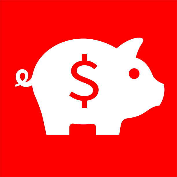 有美元标志图标的储蓄罐图片下载