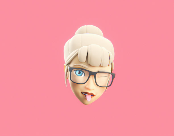 眨眼的表情符号，伸出舌头的顽皮化身图片下载