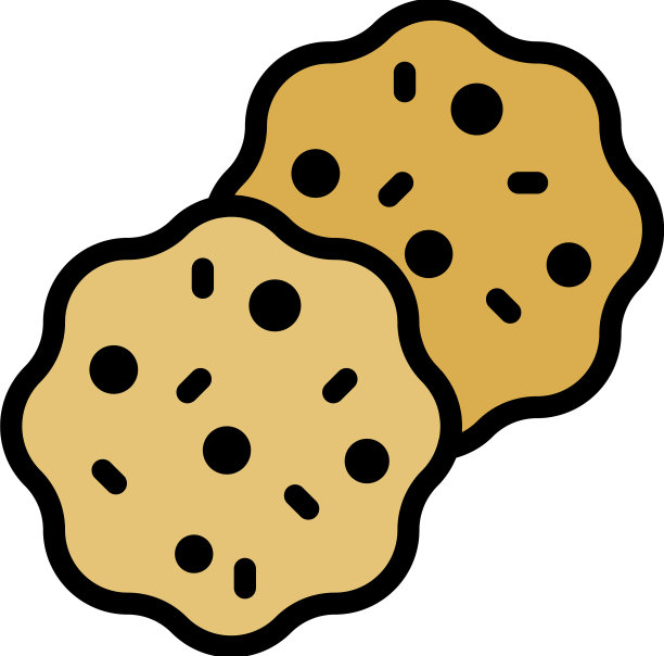 自制饼干图标颜色轮廓图片下载