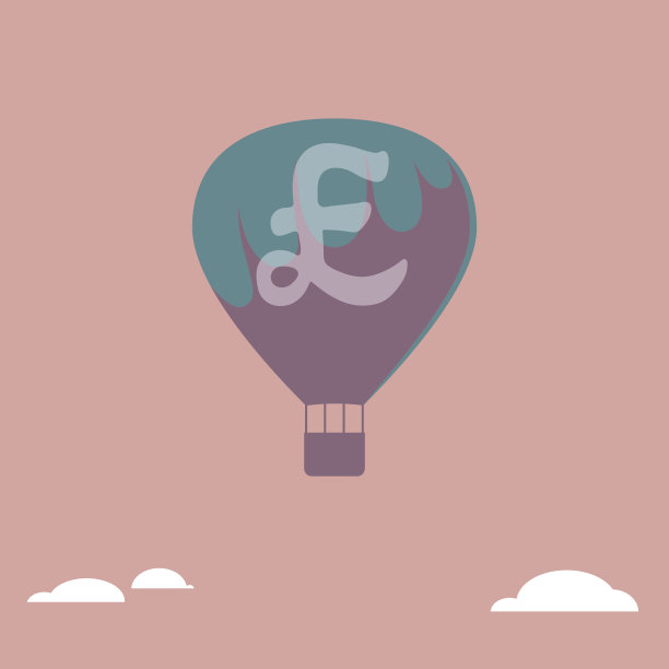 矢量画的热气球。图片下载