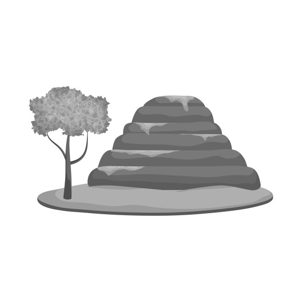 山脉海湾设计logo套装图片下载