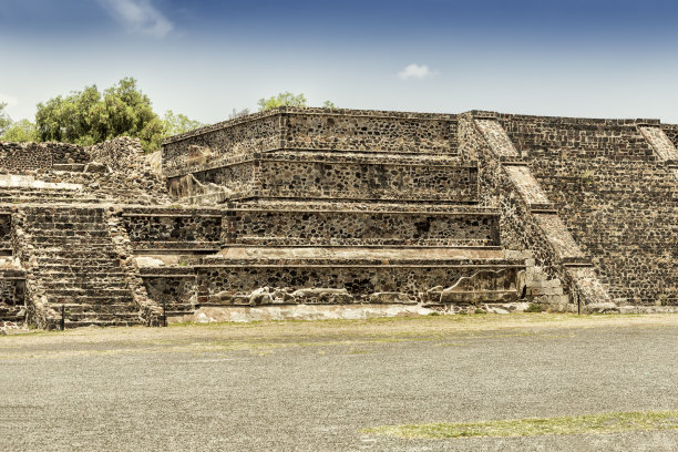 Teotihuacán，考古遗址。墨西哥的州。墨西哥。图片下载