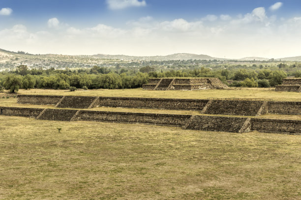 Teotihuacán，考古遗址。墨西哥的州。墨西哥。图片下载
