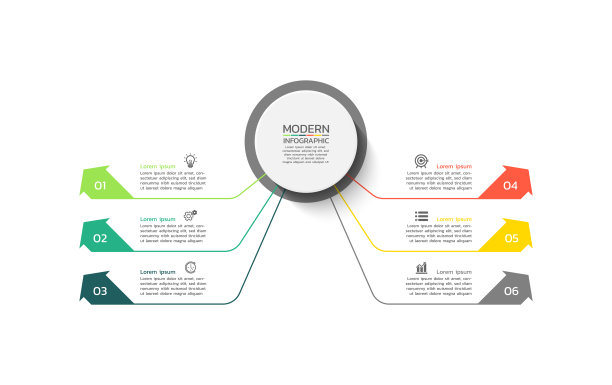 演示业务信息图表设计模板图片下载