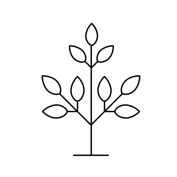 树木细线图标图片下载