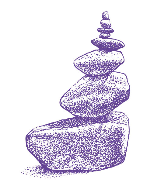 来自科罗拉多州埃文市鹰河的石堆。图片下载