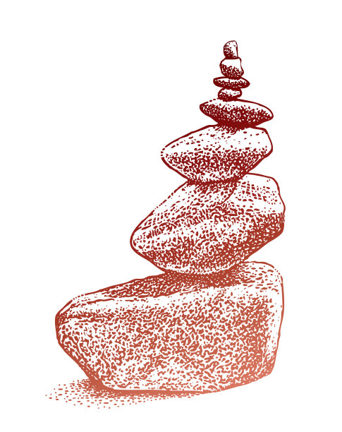 来自科罗拉多州埃文市鹰河的石堆。图片下载