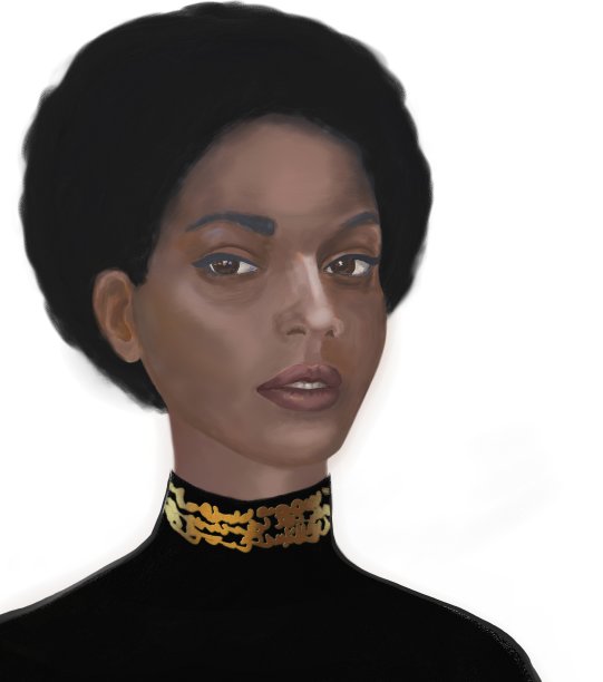 如画的肖像一个女孩的非洲类型Falashi图片下载