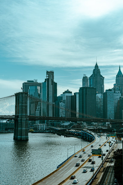 美国纽约曼哈顿的街景图片下载