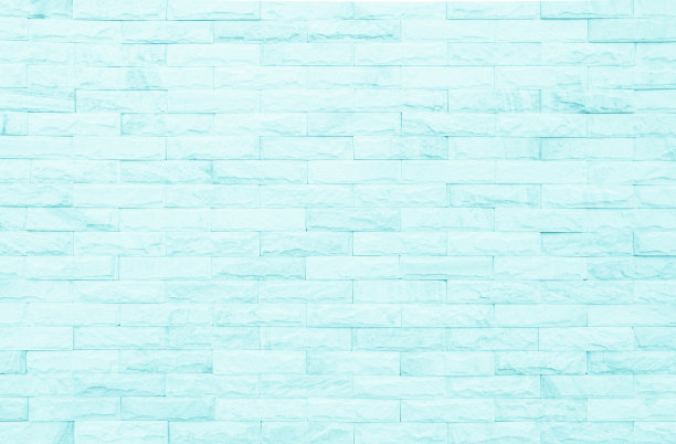 蓝色砖混凝土石材纹理背景壁纸。砖墙和砂石在石膏的色调复古。浅青色的图案抽象墙，为设计的水泥质感薄荷绿。图片下载