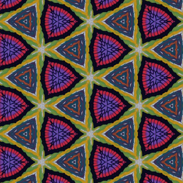 充满活力的图案，具有复杂的图案和形状。图片下载