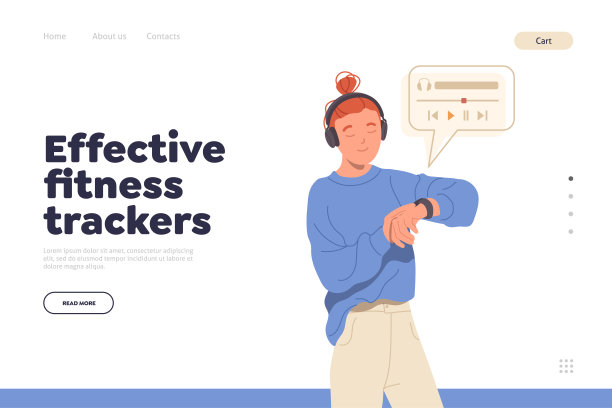 登陆页面模板，提供有效的健身追踪器和不同的智能手表应用图片下载