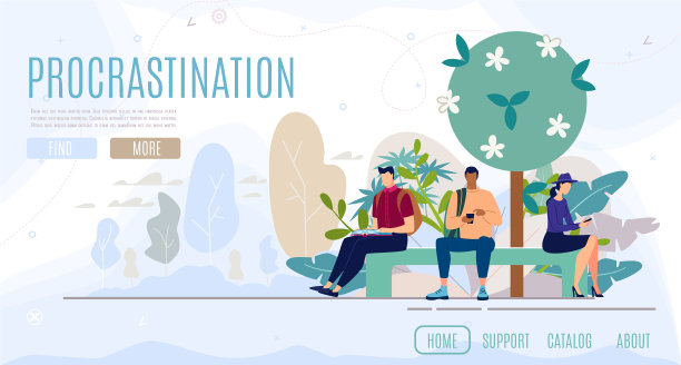 心理咨询扁平化网页横幅图片下载