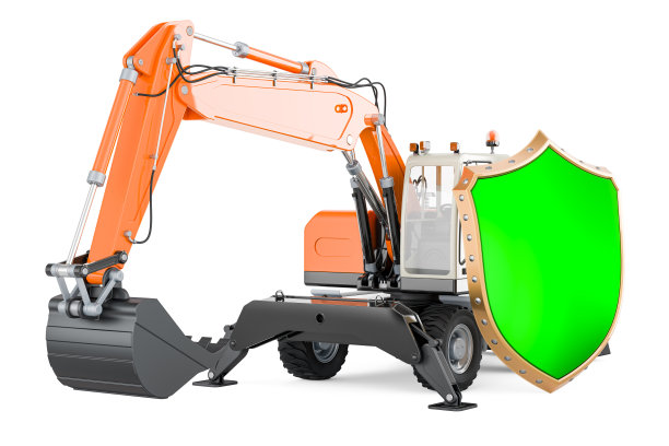 挖掘机带盾，3D渲染图片下载