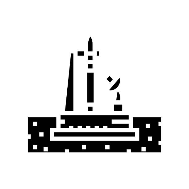 火星样本返回任务行星象形图标矢量插图图片下载