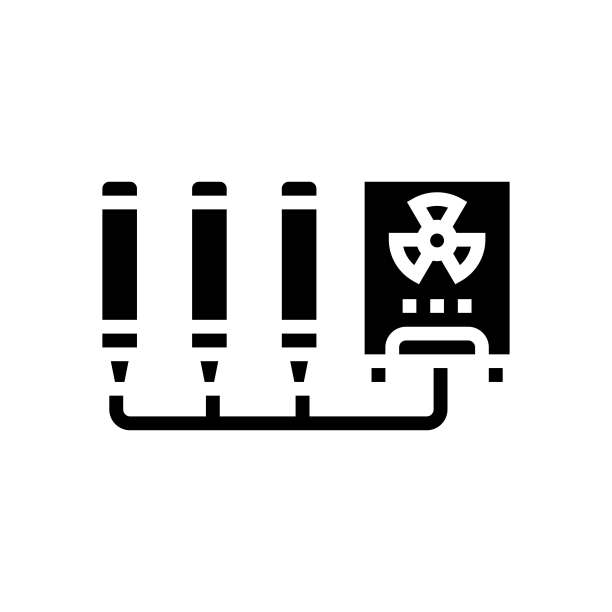 辐射监测核能符号图标矢量说明图片下载