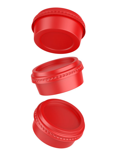 空白冰淇淋或酸奶圆形容器模板。图片下载