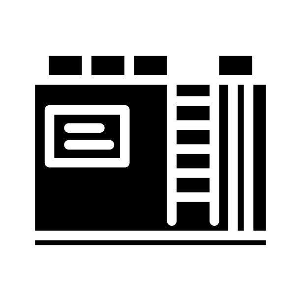 原油罐石油工程师字形图标矢量插图图片下载