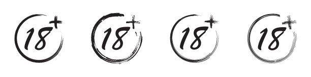 涂鸦风格加上18年的电影图标集。手绘图标。矢量插图。图片下载