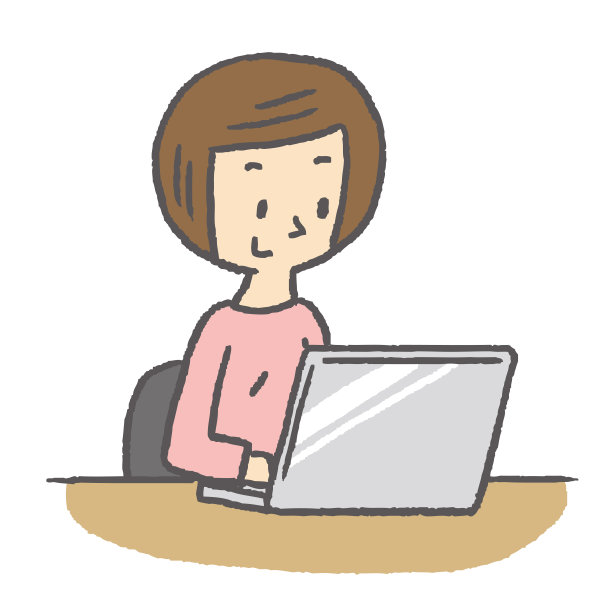 女子使用笔记本电脑图片下载