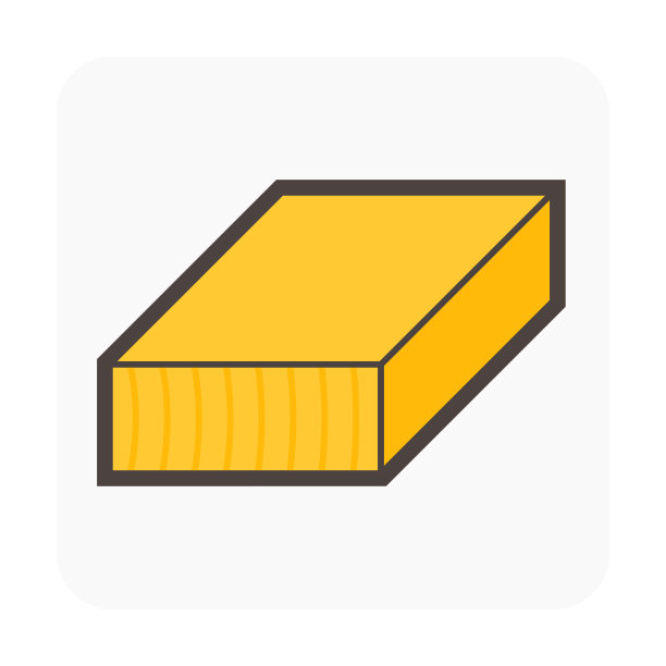 矩形木材，梁矢量图标设计。图片下载