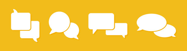 白色语音气泡元素集合，矢量文本框，空白空间语音气泡。图片下载