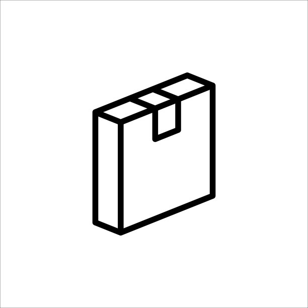 纸箱细线图标，矢量。图片下载