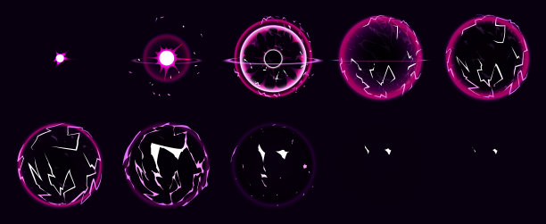 神奇的电动闪电球动画精灵图片下载