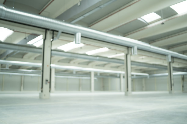 散焦的空工业房间图片下载