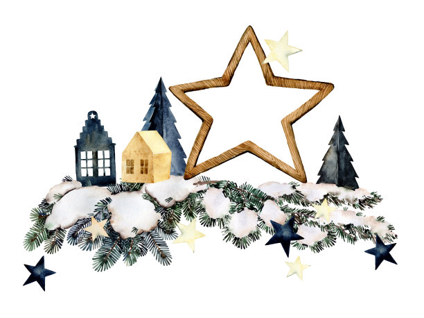 冬天的插图图片下载